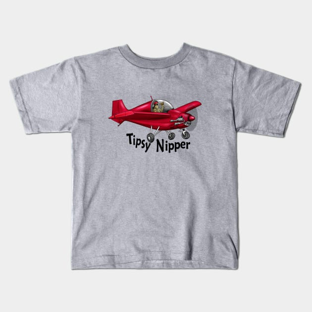 Tipsy Nipper Aircraft Kids T-Shirt by Funky Aviation